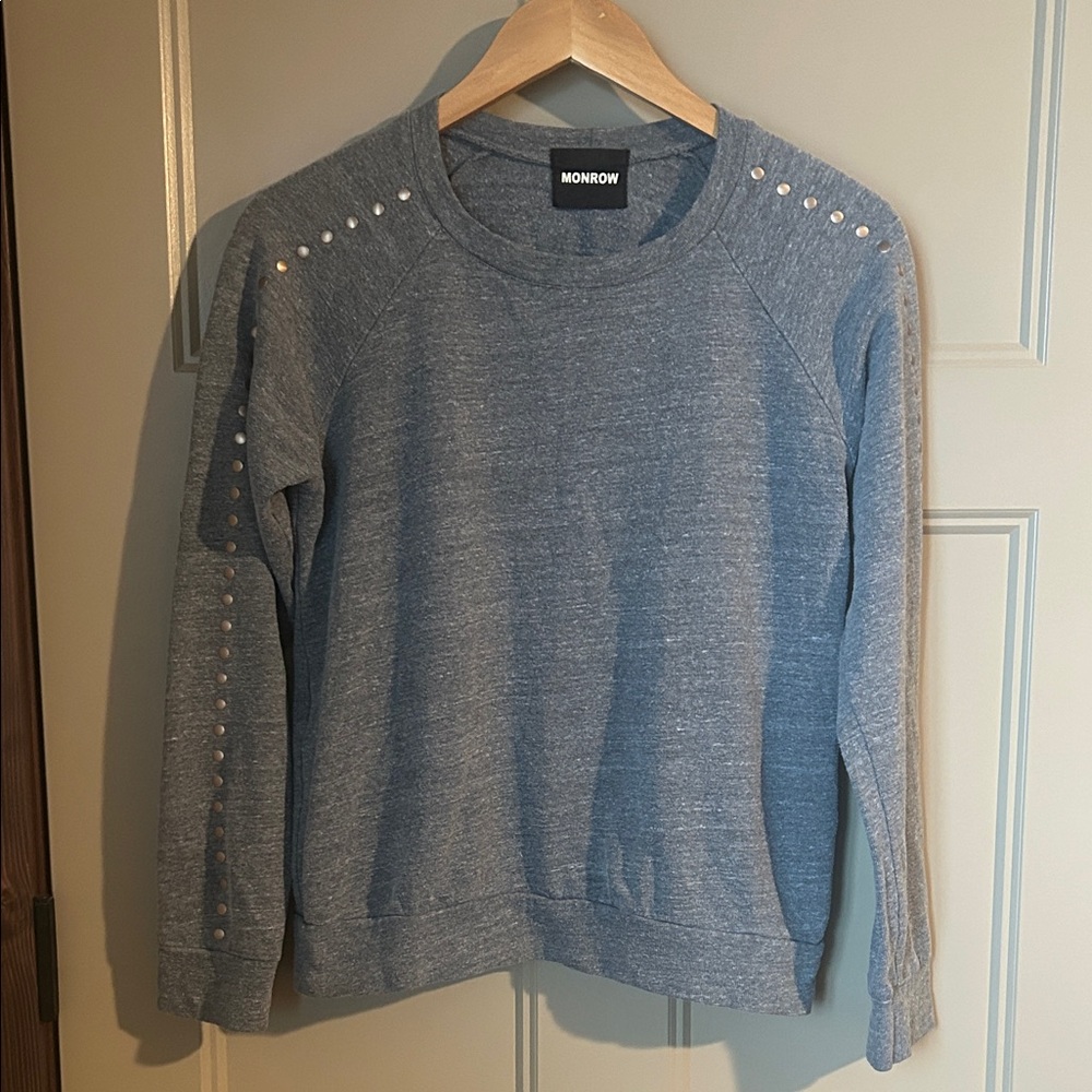Monrow studded sweatshirt